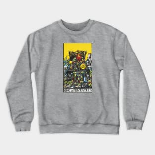 King of pentacles tarot card Crewneck Sweatshirt